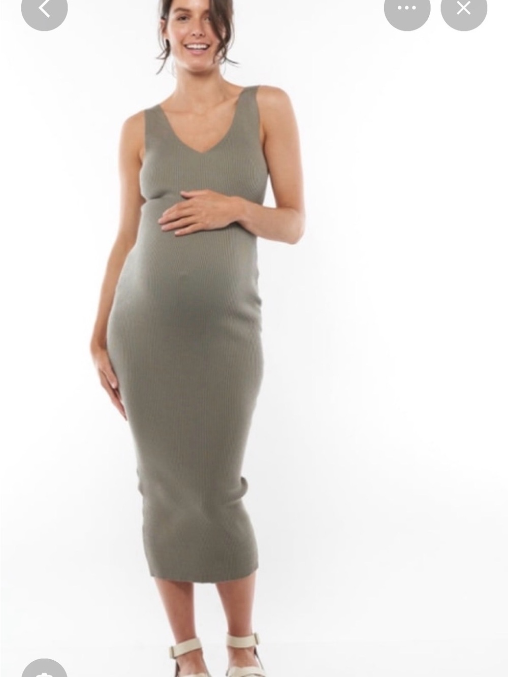 Bae the label knit maternity midi dress